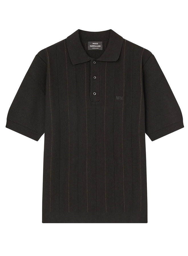 Classy Romeo Polo Knit Black Mads Norgaard MEN