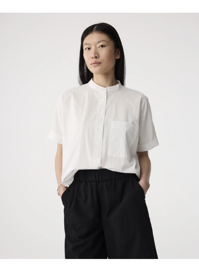 Shorty Blouse White Knit-Ted