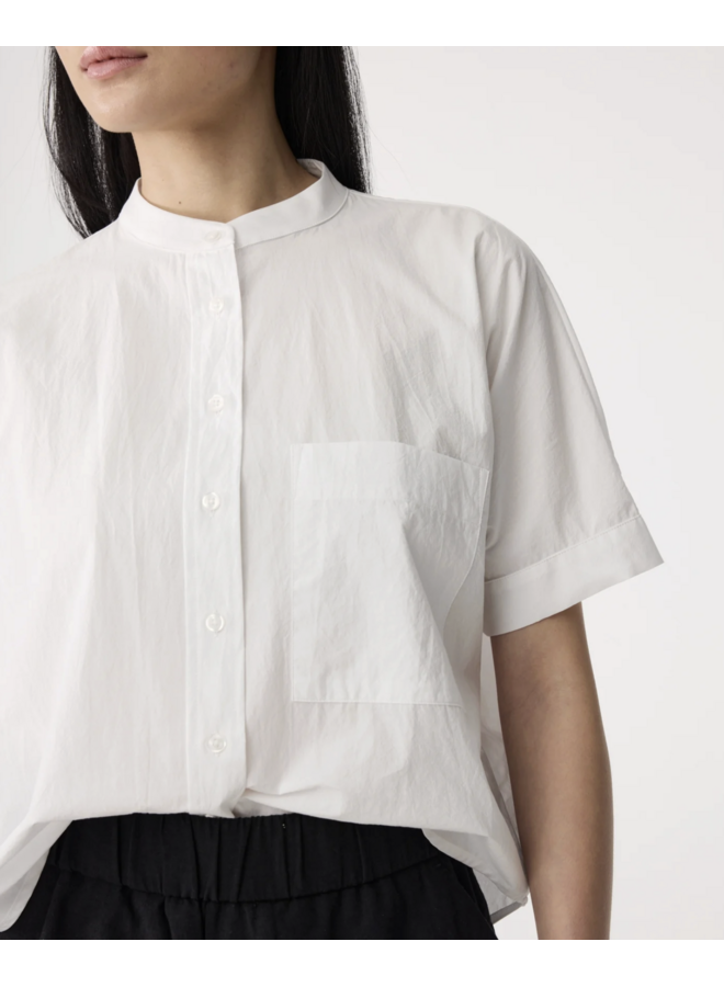 Shorty Blouse White Knit-Ted