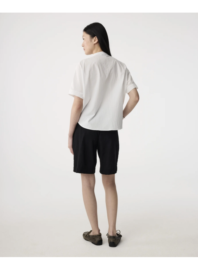 Shorty Blouse White Knit-Ted