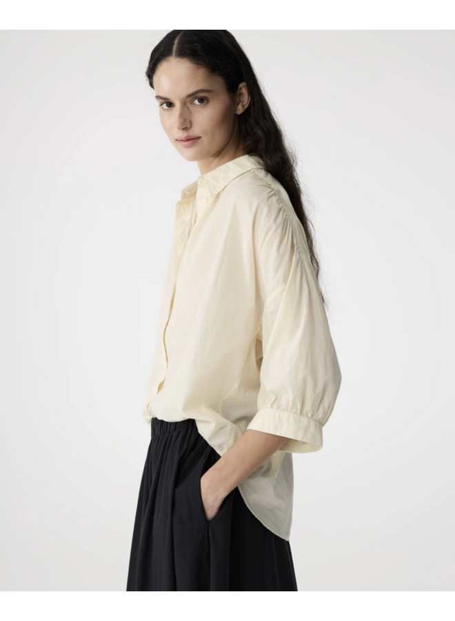 Mook Blouse Ivory Knit-Ted
