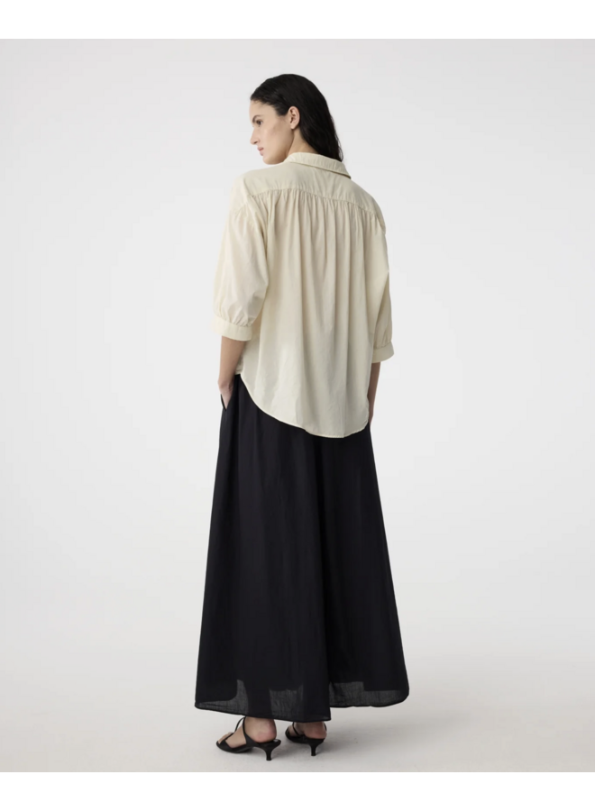 Mook Blouse Ivory Knit-Ted