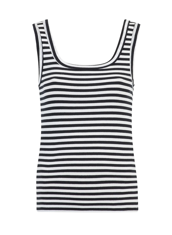 Evi Top Off White Stripe Knit-Ted