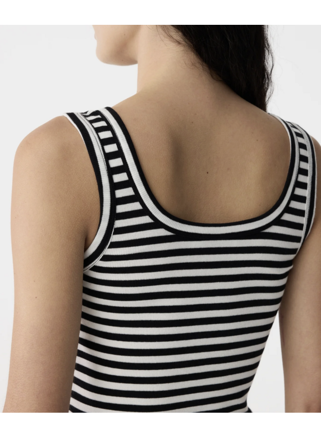 Evi Top Off White Stripe Knit-Ted