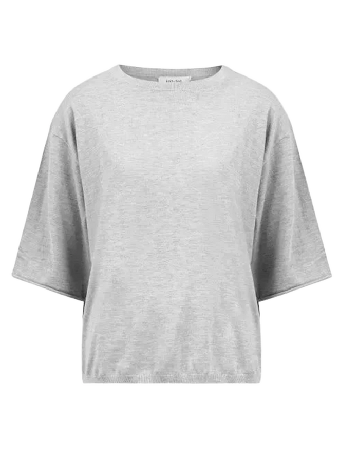 Merle T shirt - Light Grey Knit-Ted