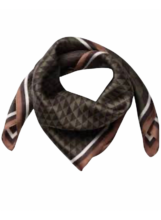 ShilaCC Silk Scarf Brown Co'Couture
