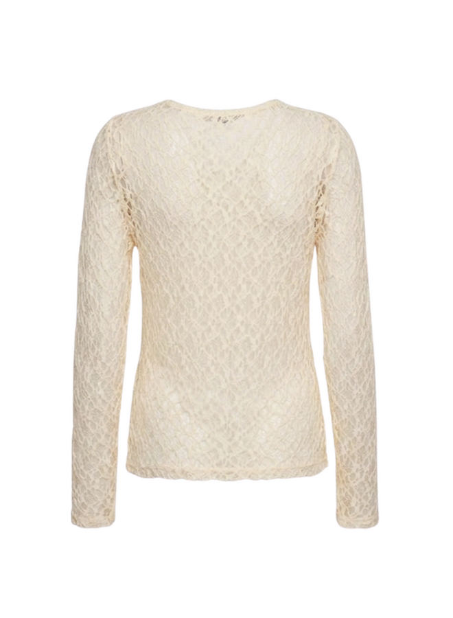 BarnaCC 0-neck blouse off-white Co'Couture