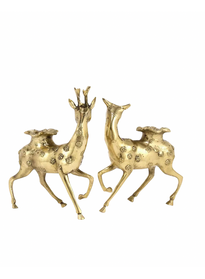 Lovely Deer Candle Holder Set Doing Goods