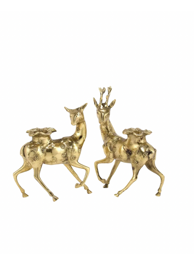 Lovely Deer Candle Holder Set Doing Goods