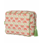 Beauty Bag Carry Coral & Sage Palais