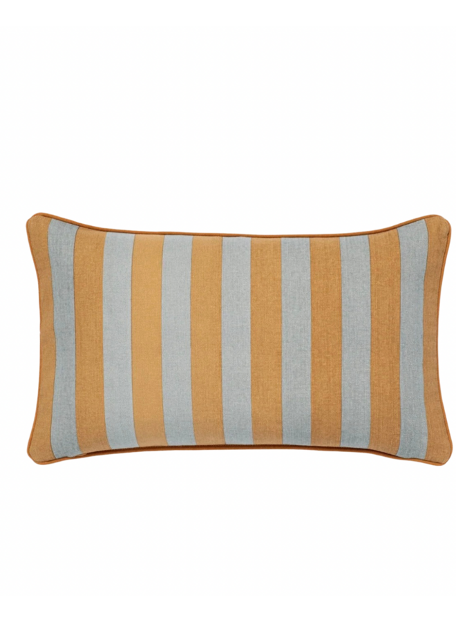 Double sided cushion Siena Raffia & Smokey Blue - Filling included Palais