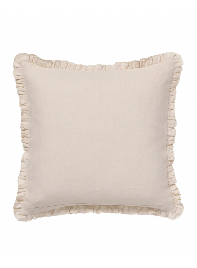 Cushion Audrey Coral & Ecru - Filling included Palais