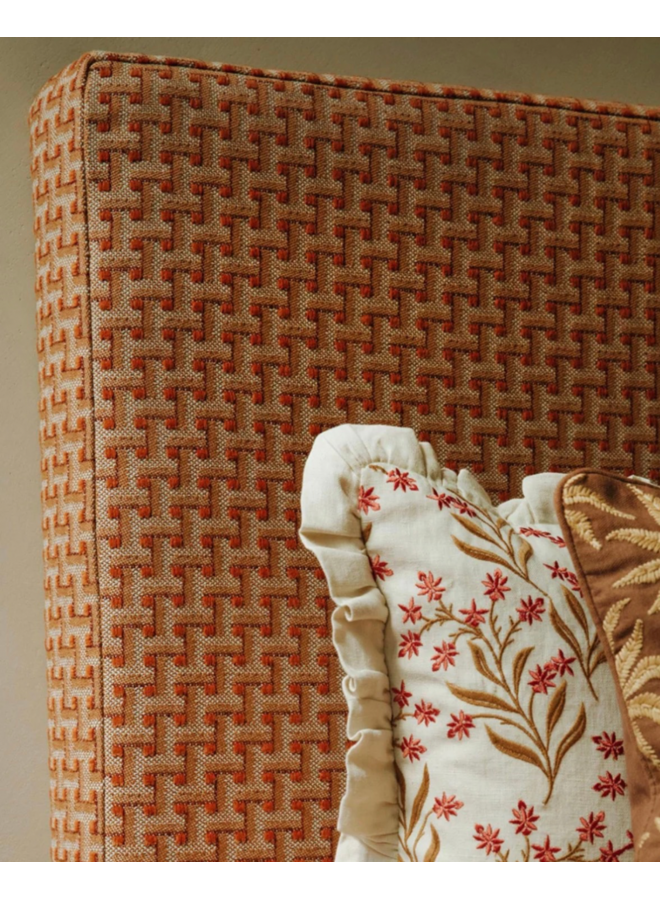 Cushion Audrey Coral & Ecru - Filling included Palais