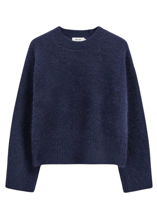 Wolf Pullover Night Blue Knit-Ted