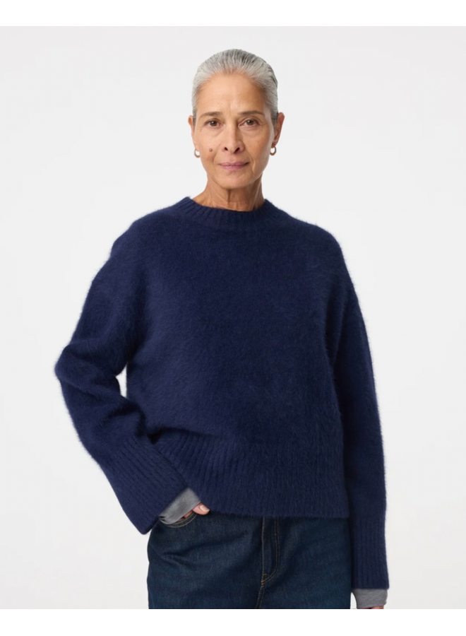 Wolf Pullover Night Blue Knit-Ted