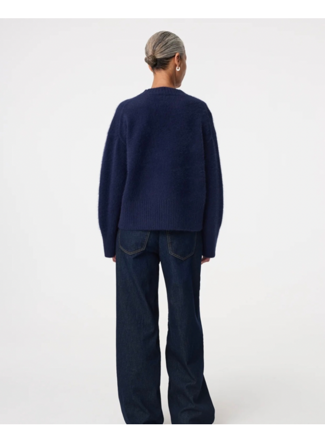 Wolf Pullover Night Blue Knit-Ted