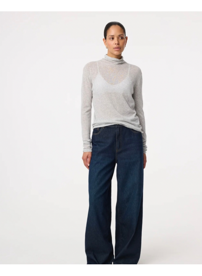 Roline Pullover Grey Melange Knit-Ted
