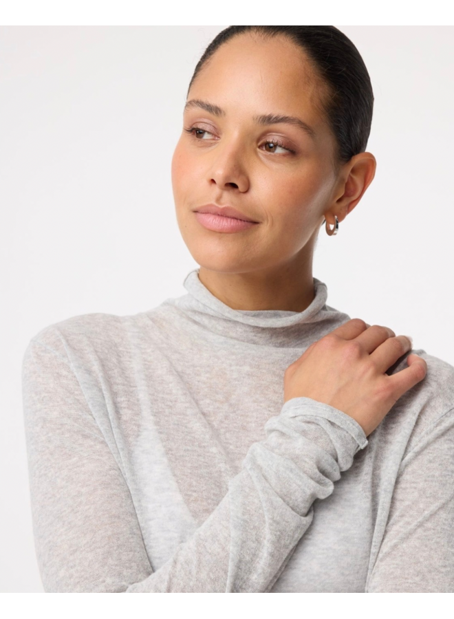Roline Pullover Grey Melange Knit-Ted