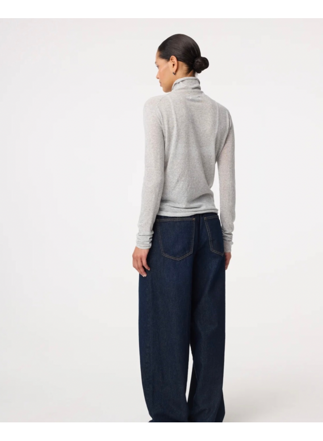 Roline Pullover Grey Melange Knit-Ted