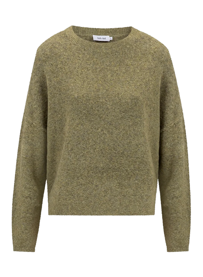 Ninette Pullover Moss Knit-Ted