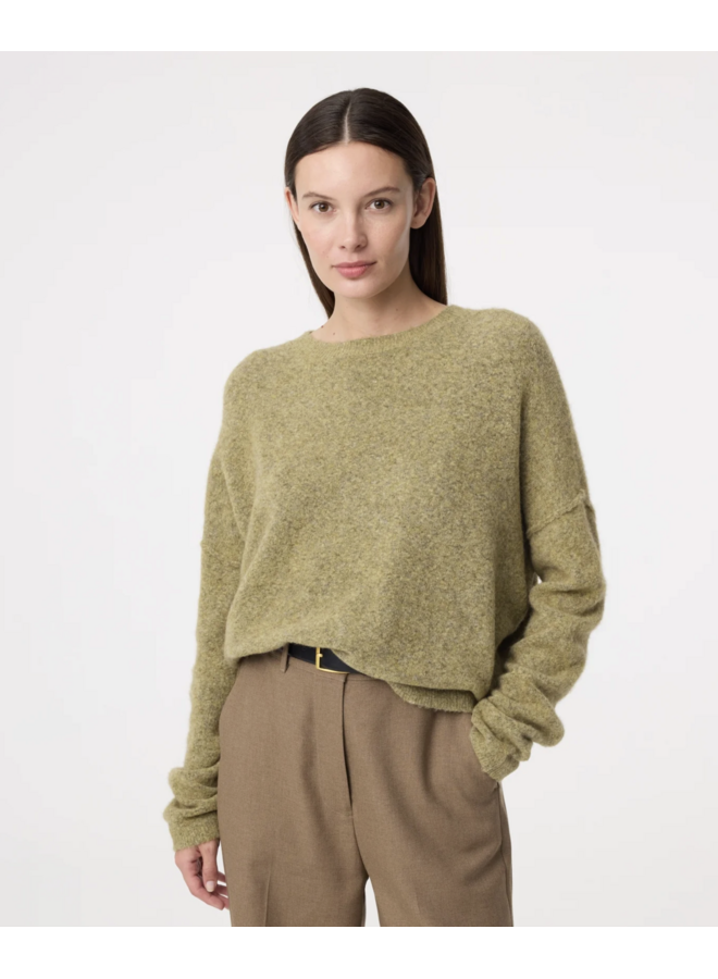 Ninette Pullover Moss Knit-Ted