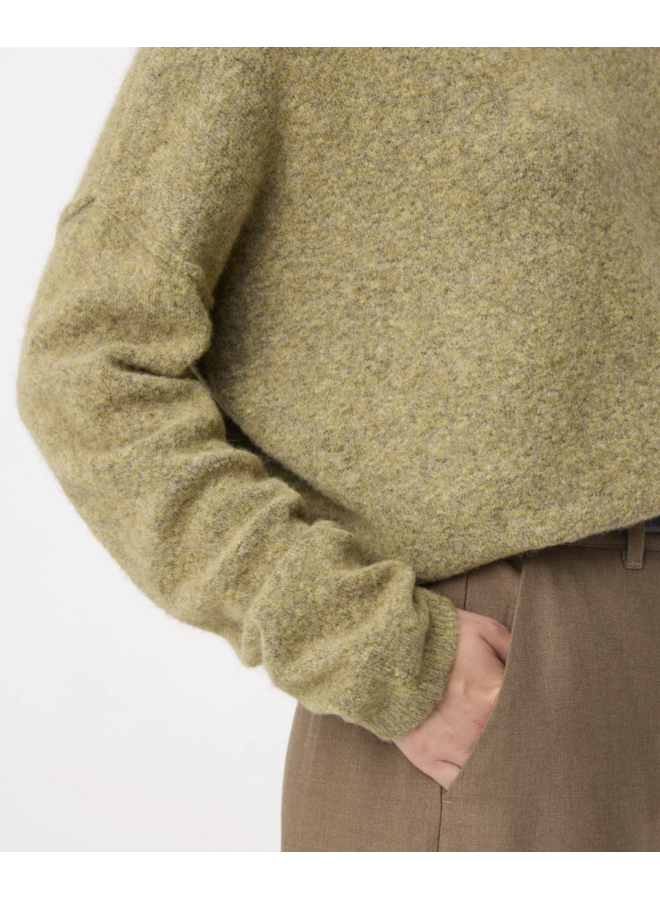 Ninette Pullover Moss Knit-Ted