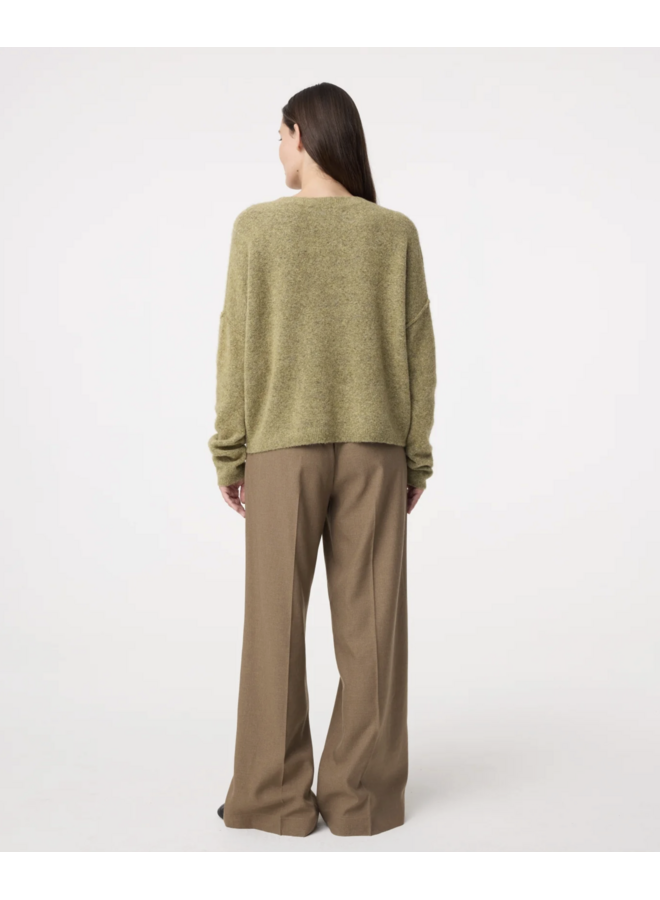 Ninette Pullover Moss Knit-Ted