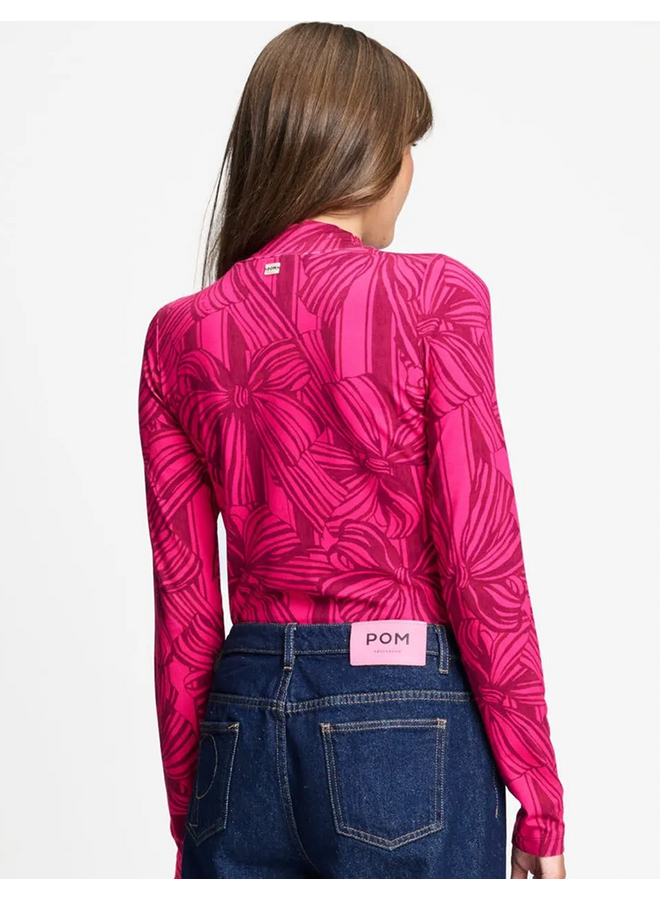 TURTLENECK Romi Jersey Ribbon Pink Pom Amsterdam
