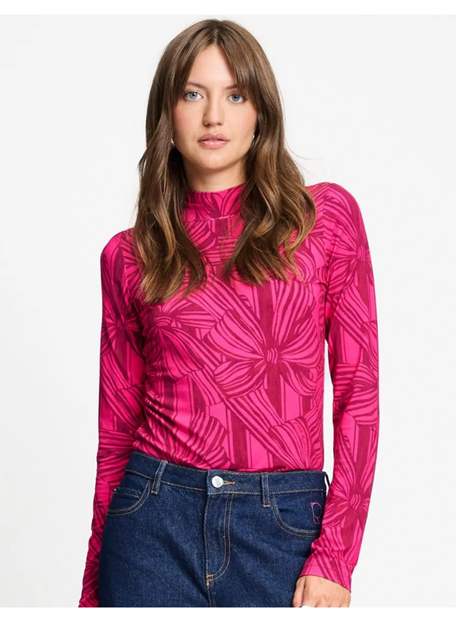 TURTLENECK Romi Jersey Ribbon Pink Pom Amsterdam
