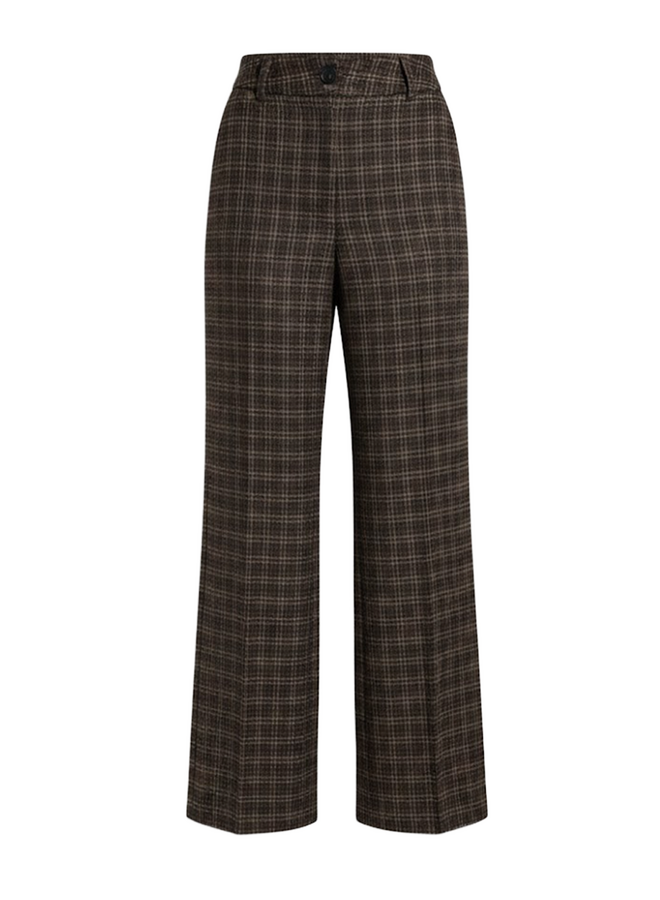 PANTS Charlie Check Brown Pom Amsterdam