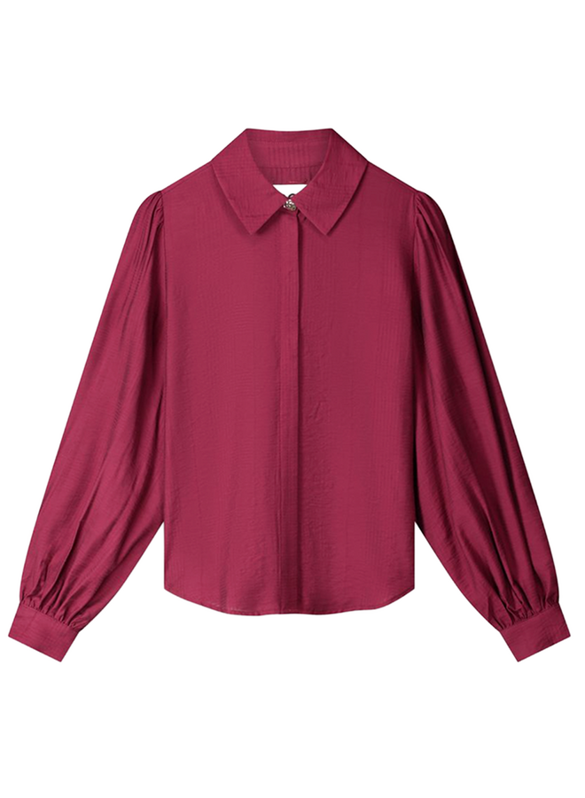 BLOUSE Ivy Burgundy Red Pom Amsterdam