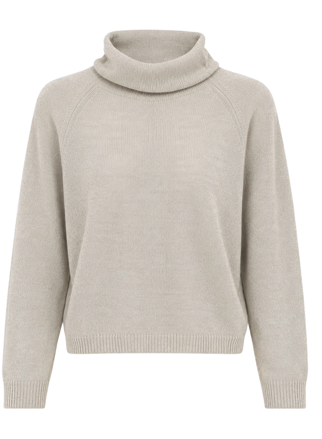 Kamea Turtleneck Mottled Beige TWNS