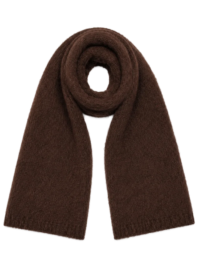 OVRAY Scarf Chocolate TWNS