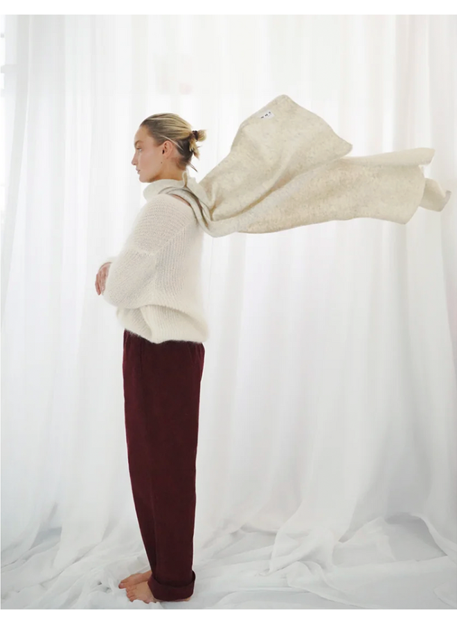 OVRAY Scarf Mottled Beige TWNS