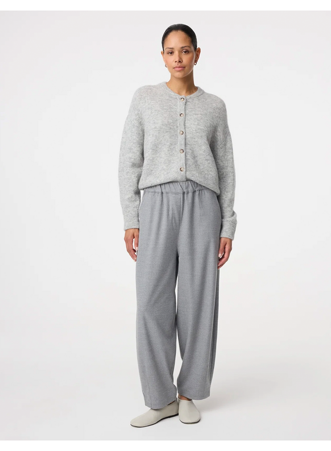 Nanouk Pants Grey Melange Knit-Ted