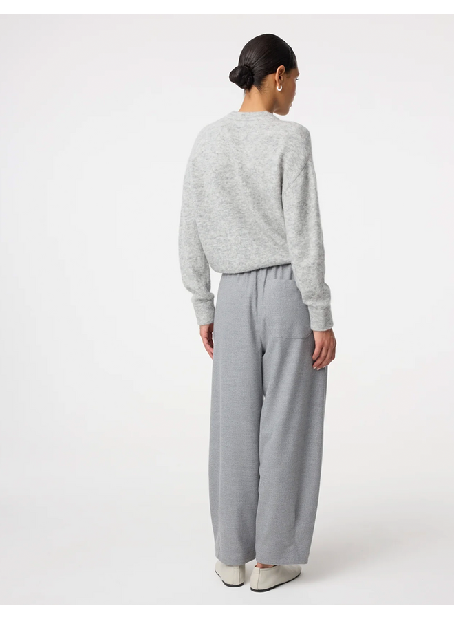 Nanouk Pants Grey Melange Knit-Ted