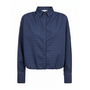 DaxterCC Check Pleat Shirt New Blue Co'Couture