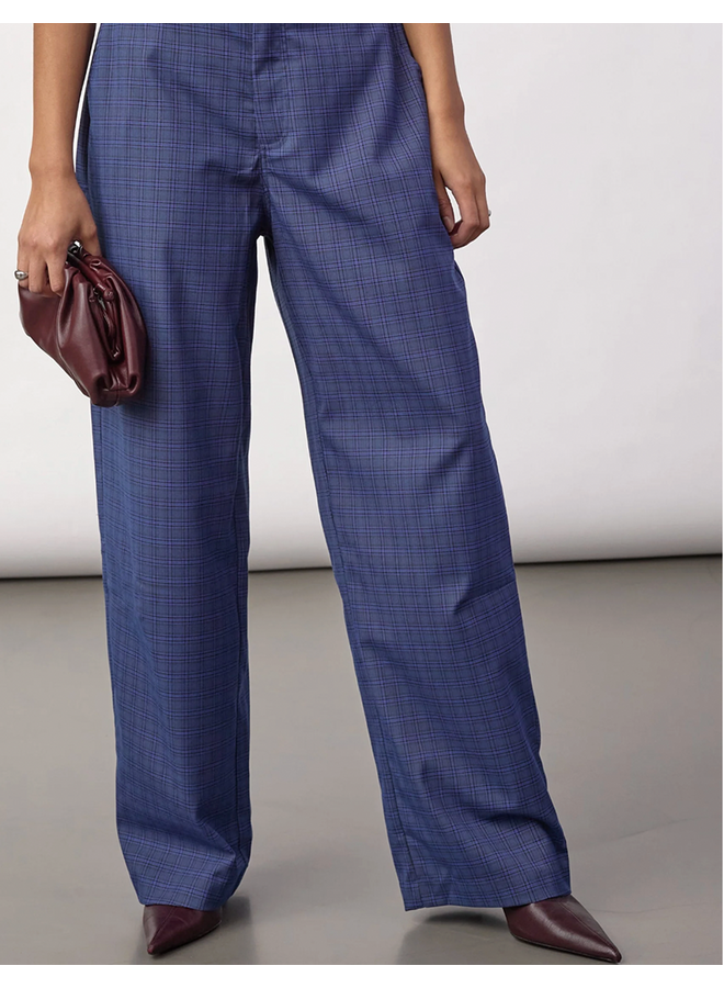 DaxterCC Check Pant New Blue Co'Couture
