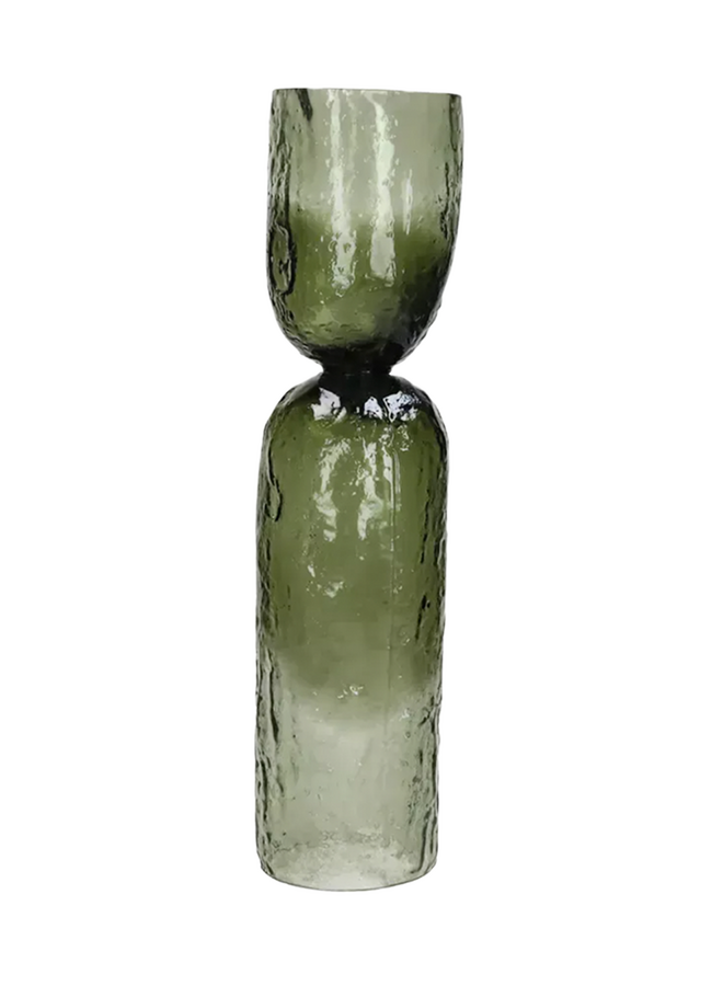 Diabolo vaas glas smoke h. 45 cm. Pomax