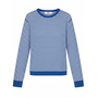 Fine Merino Emma Stripe Knit Lapis Blue/ Vanilla Ice Mads Norgaard