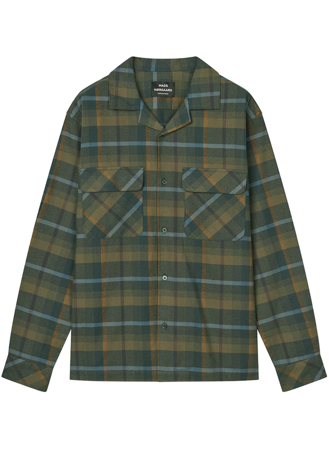 Brushed Flannel Luke Shirt CH Tarmac Check Mads Norgaard MEN