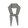 One Wool Momo Stripe Scarf Black/ Vanilla Ice Mads Norgaard