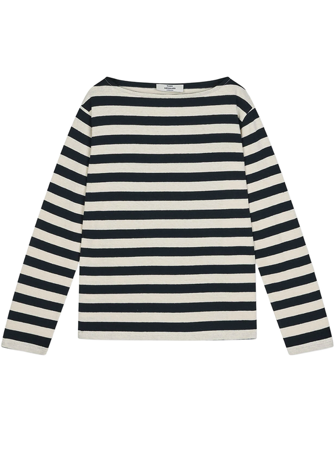 Pablo Gabi Tee LS Vanilla Ice/ Black Mads Norgaard