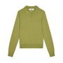 Fine Merino Rosa Polo Knit Green Olive Mads Norgaard