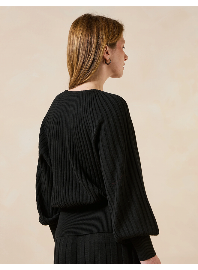 FM-PU-GELA Pullover Noir La Fee Maraboutee