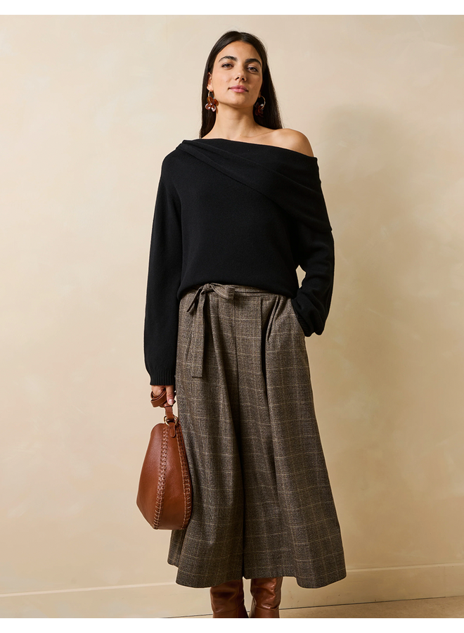 FM-PU-GARDANE Pullover Noir La Fee Maraboutee