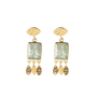 Affectionate Prehnite Earrings Gold Plated A Beautiful Story
