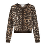 Henry Leopard Cardigan Toffee/ Camel Club Brown Inky Leopard Fabiennne Chapot