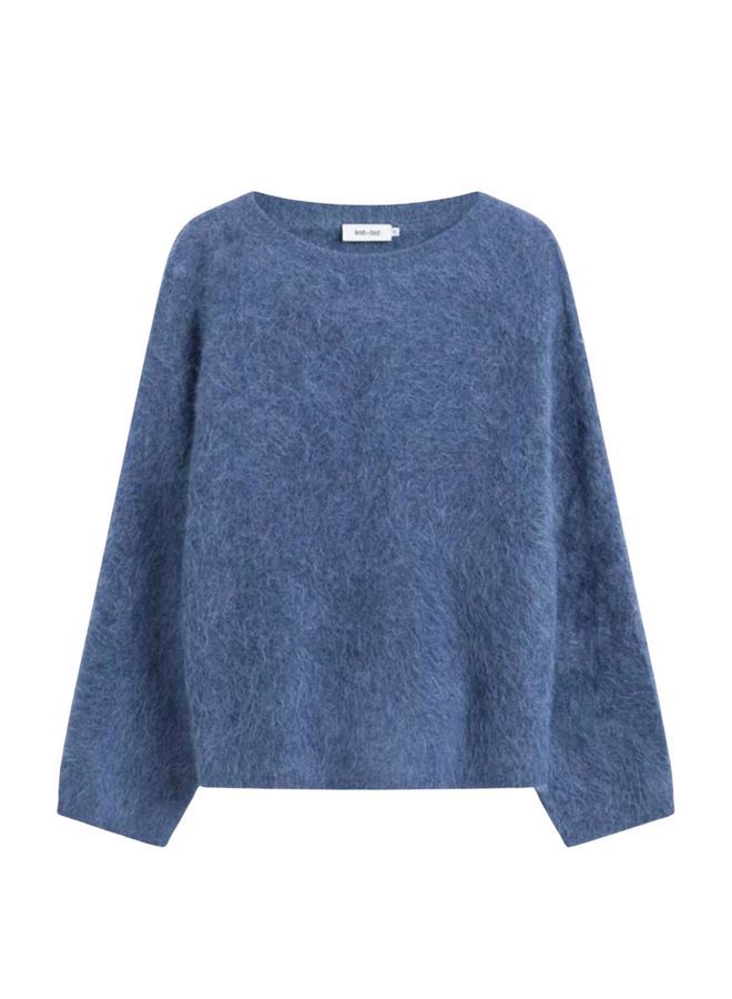 Amalia Pullover Mid Blue Knit-Ted