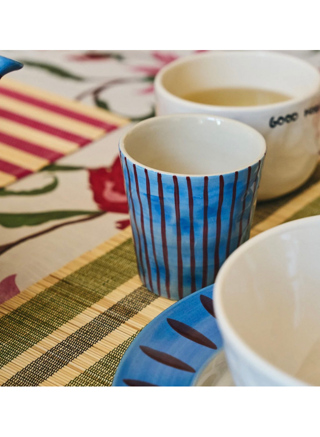 Stripe Affair Coffee Cup Set of 2 Anna+Nina